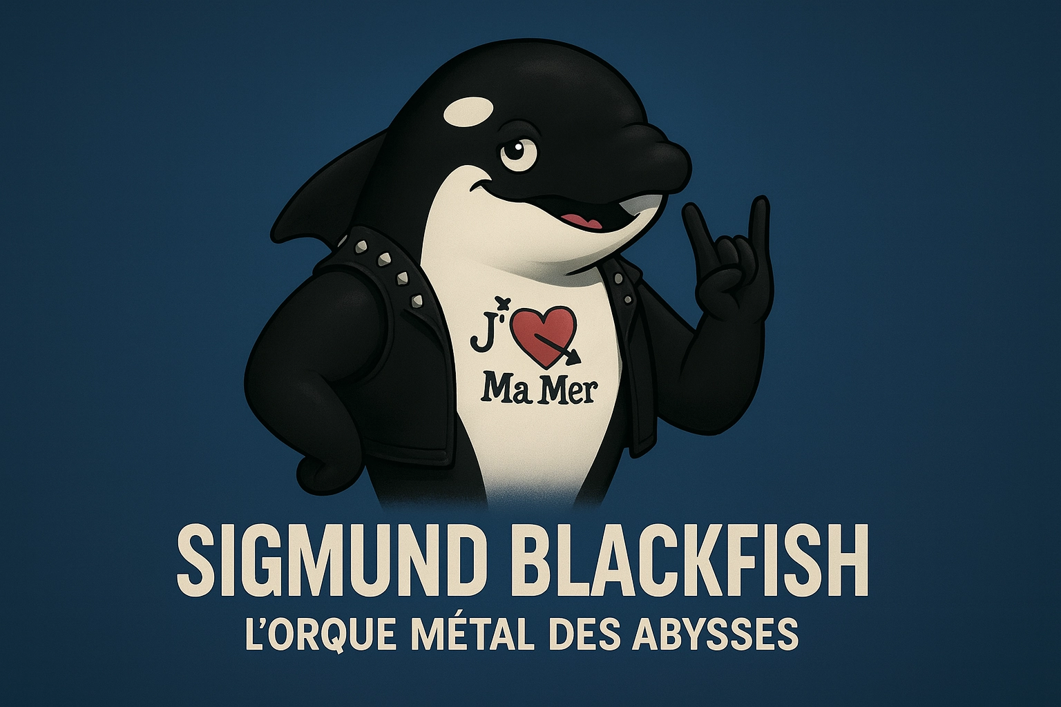 Sigmund Blackfish, orque rock-star, sur le plateau